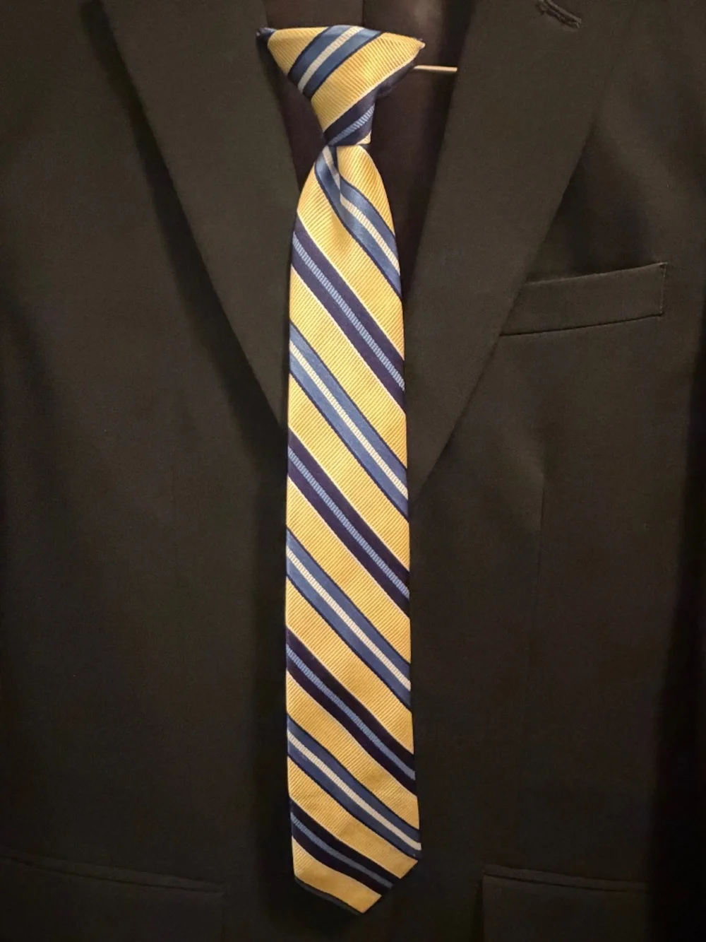 BOYS Yellow Clip-on tie